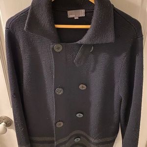 Vince Double Breasted Chunky Cardigan, Size L